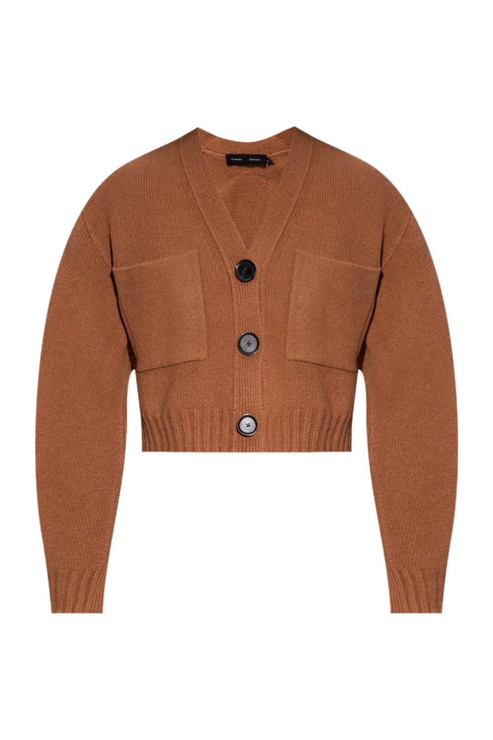 Brown Eco cashmere cardigan Proenza Schouler GenesinlifeShops